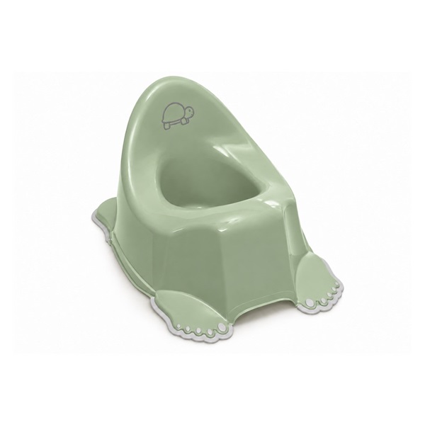 Zenélő gyerek csúszásmentes bili  Turtle light green