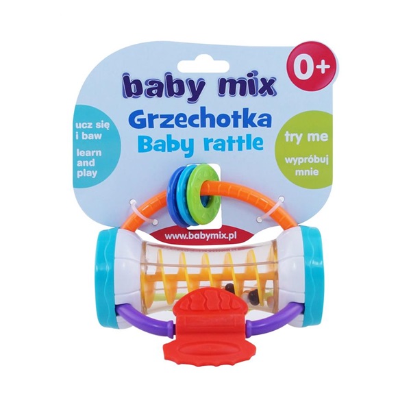 Gyermek csörgő Baby Mix színes henger