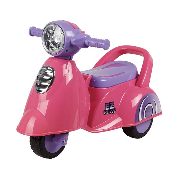 Gyerek zenélős jármű motor Baby Mix Scooter rózsaszín