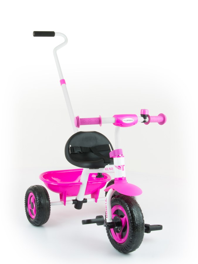 Gyerek háromkerekű bicikli Milly Mally Boby TURBO pink