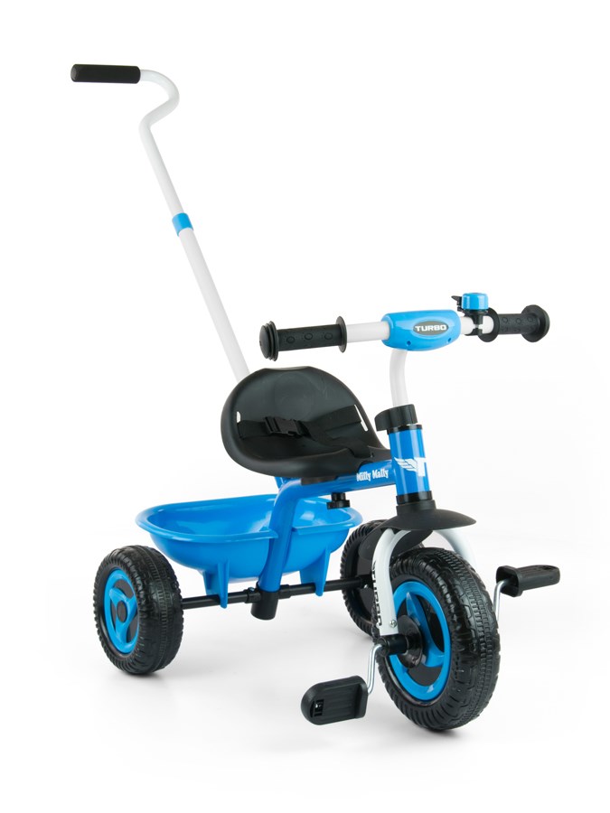Gyerek háromkerekű bicikli Milly Mally Boby TURBO blue